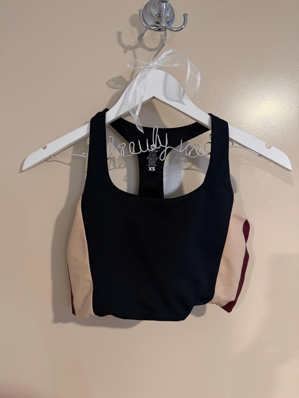 ❣️5 for $100 Senita Athletics Black, Nude & Burgundy Racerback Sports Bra